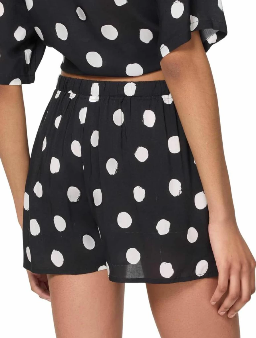 Kate Spade New York Women's Paint Dot Printed Cover-Up Shorts Beachwear Swimwear