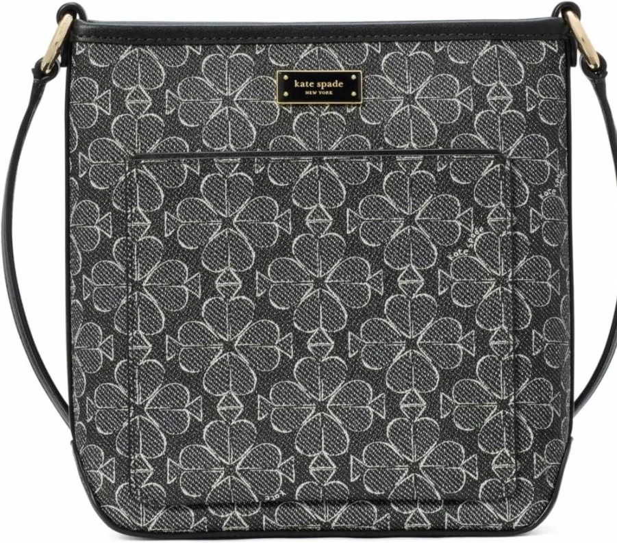 Kate Spade New York Small Swingpack Crossbody Bag with Floral Coated Canvas Design