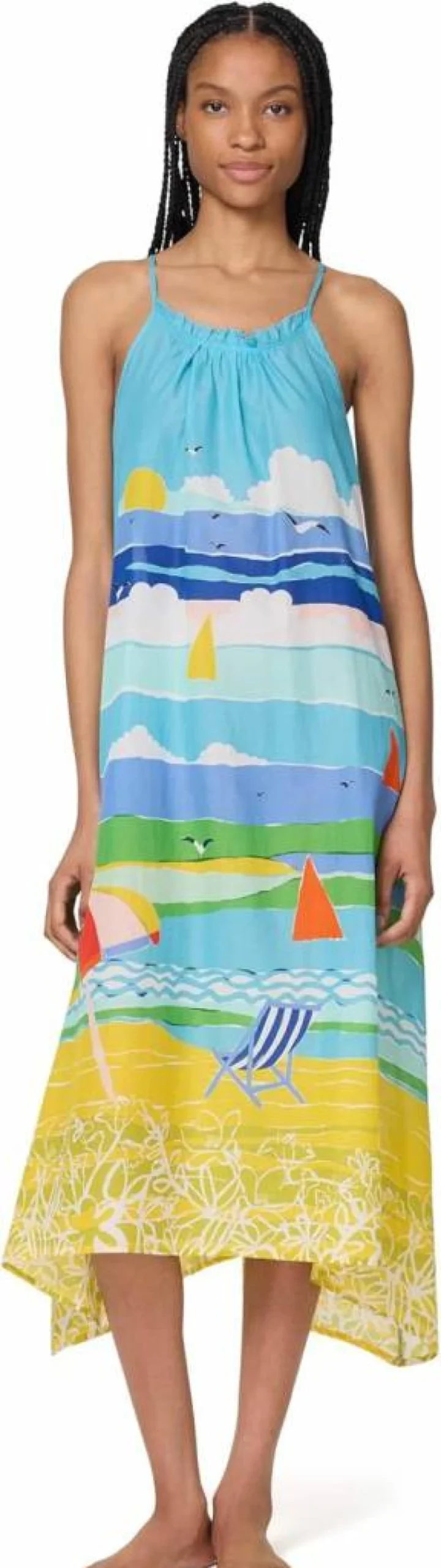 Kate Spade New York Women's Summer Maxi Dress - Lightweight Beach Cover Up, Casual Sundress
