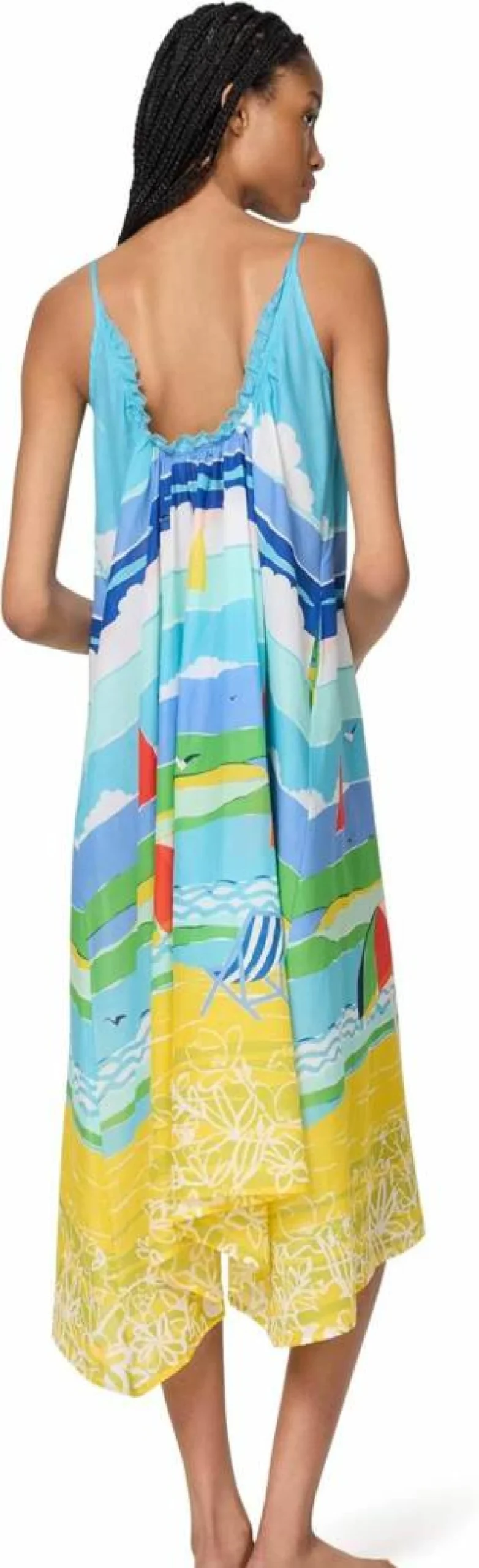 Kate Spade New York Women's Summer Maxi Dress - Lightweight Beach Cover Up, Casual Sundress