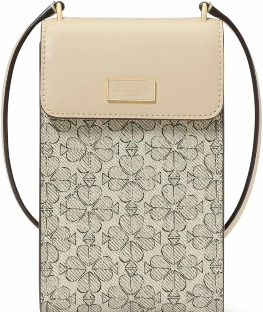 Kate Spade New York Serena Crossbody Bag with Floral Coated Canvas in Neutral Multi for Phone