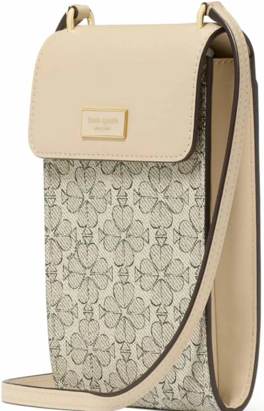 Kate Spade New York Serena Crossbody Bag with Floral Coated Canvas in Neutral Multi for Phone